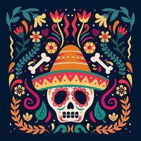 concepto de dia de los muertos vector