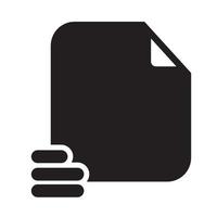 List File Icon Solid Style vector