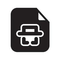 Scanning Files Icon Solid Style vector