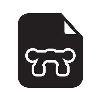 Vector Files Icon Solid Style