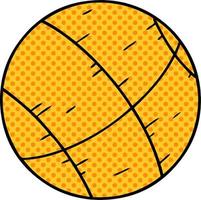 cartoon doodle of a basket ball vector