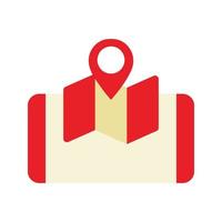 Mobile Map Navigation Icon vector