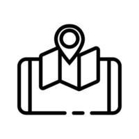 Mobile Map Navigation Icon vector