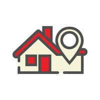 Home Address Icon vector