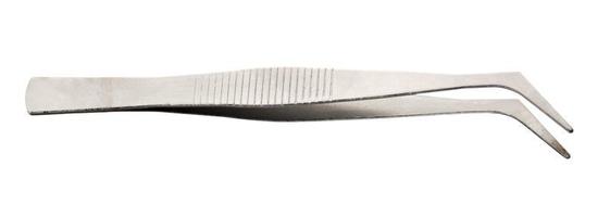 steel bent tip tweezers photo