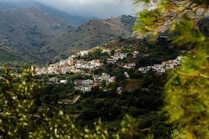 Beautiful landscape photo from the island of Crete, Greece. Summer nature from Crete.  Chill tourism from the Mediterranean Sea