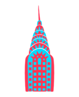 The Chrysler Building Graphic Element Illustration png