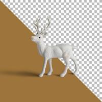 Christmas deer toy decoration isolated photo