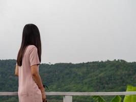 Woman and nature photo