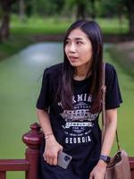Asian woman and natural photo