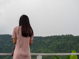 Woman and nature photo