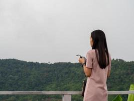 Woman and nature photo