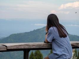 Woman and nature photo