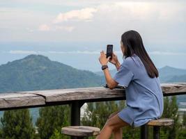 Woman and nature photo