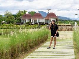 Woman and nature photo