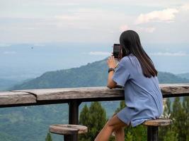 Woman and nature photo