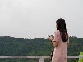 Woman and nature photo