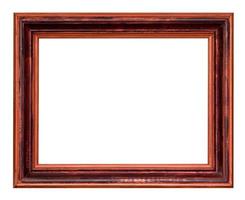 wide wooden dark brown picture frame photo