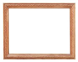 old carved wood picture frame photo