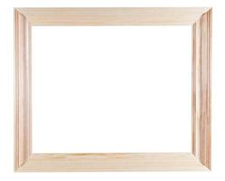 simple wide wooden picture frame photo