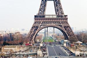 Pont d Iena and Eiffel Tower in Paris photo