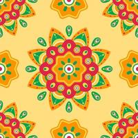 Beautiful Mandala Pattern in Rangoli vector