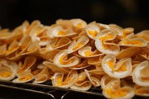 Cooking Fresh Thai Crispy Pancake., Bangkok, Thailand. photo