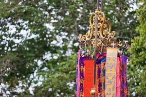 Tung traditional Northern Thai flag. photo