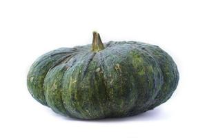 Green Pumpkin isolated on white background. Clipping Paths photo