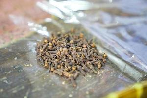 Close up Thai Herb for medicine in Traditioncal Thai Herb shop in Bangkok Thailand. photo