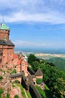view on lands from medieval castle Haut Koeniqsbourg photo