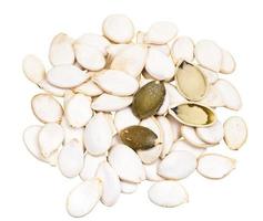 pile of pumpkin seeds isolated photo