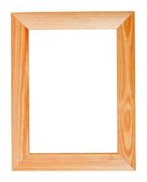 wide simple wood picture frame photo