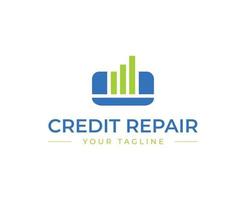 Credit Repair business logo design template vector