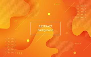 minimal orange abstract geometric fluid dynamic shape composition wavy background. eps10 vector