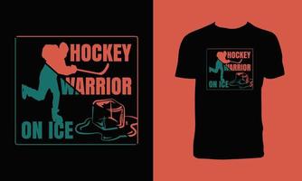 diseño creativo de camiseta de vector de hockey