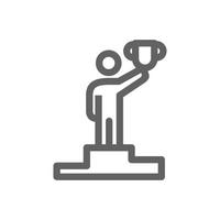 Champion leader icon. Perfect for business website or user interface applications. Simple vector illustration.