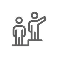 leader icon. Perfect for business website or user interface applications. Simple vector illustration.
