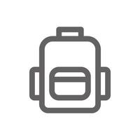 School bag icon. Perfect for education and school icon or user interface applications. vector sign and symbol