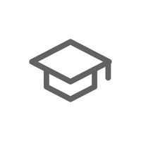 gown icon. Perfect for education and school icon or user interface applications. vector sign and symbol
