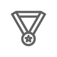 Medal icon. Perfect for education and school icon or user interface applications. vector sign and symbol