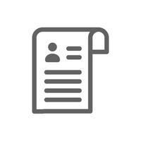 employee profile icon. Perfect for business website or user interface applications. Simple vector illustration.