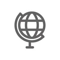 globe icon. Perfect for education and school icon or user interface applications. vector sign and symbol