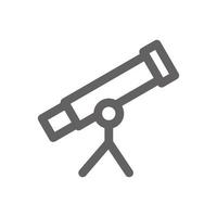 Telescope icon. Perfect for education and school icon or user interface applications. vector sign and symbol
