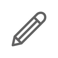 Pencil icon. Perfect for education and school icon or user interface applications. vector sign and symbol