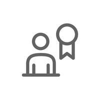 achievement icon. Perfect for business website or user interface applications. Simple vector illustration.