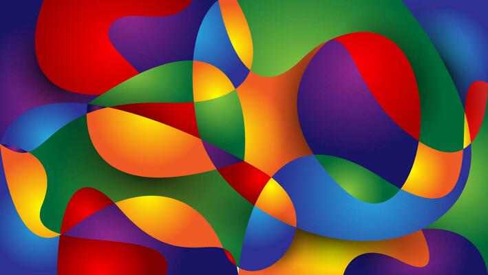colorful gradient abstract shapes background. suitable for wallpaper,poster, banner, etc