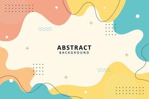 Abstract background. Hand drawing various shapes and memphis element. Trendy modern contemporary vector illustration. Every background is isolated. Pastel color