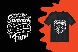 Summer typography t shirt design vector