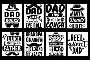 idea de diseño de camiseta de tipografía de papá del día del padre vector